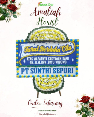 Papan Bunga Duka di Babakan Asem