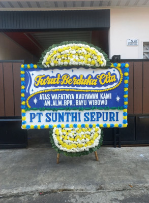 Papan Bunga Duka di Babakan Asem