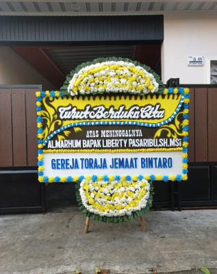 Papan Bunga Duka di Babakan Asem
